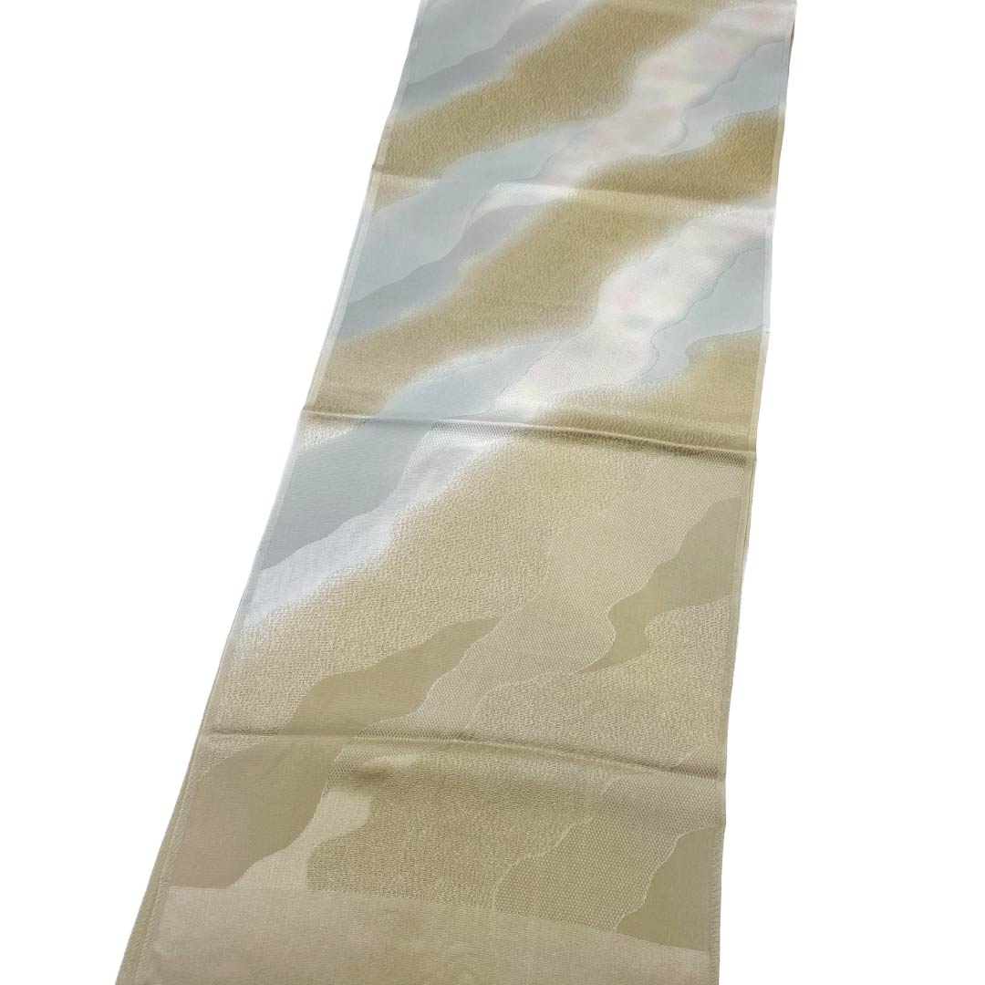 帯揚げ 正絹 Sランク セミフォーマル 薄鼠色（うすねずいろ） 砥粉色（とのこいろ） 古典柄  長さ約184cm 幅約30cm グレー系 1136003612922