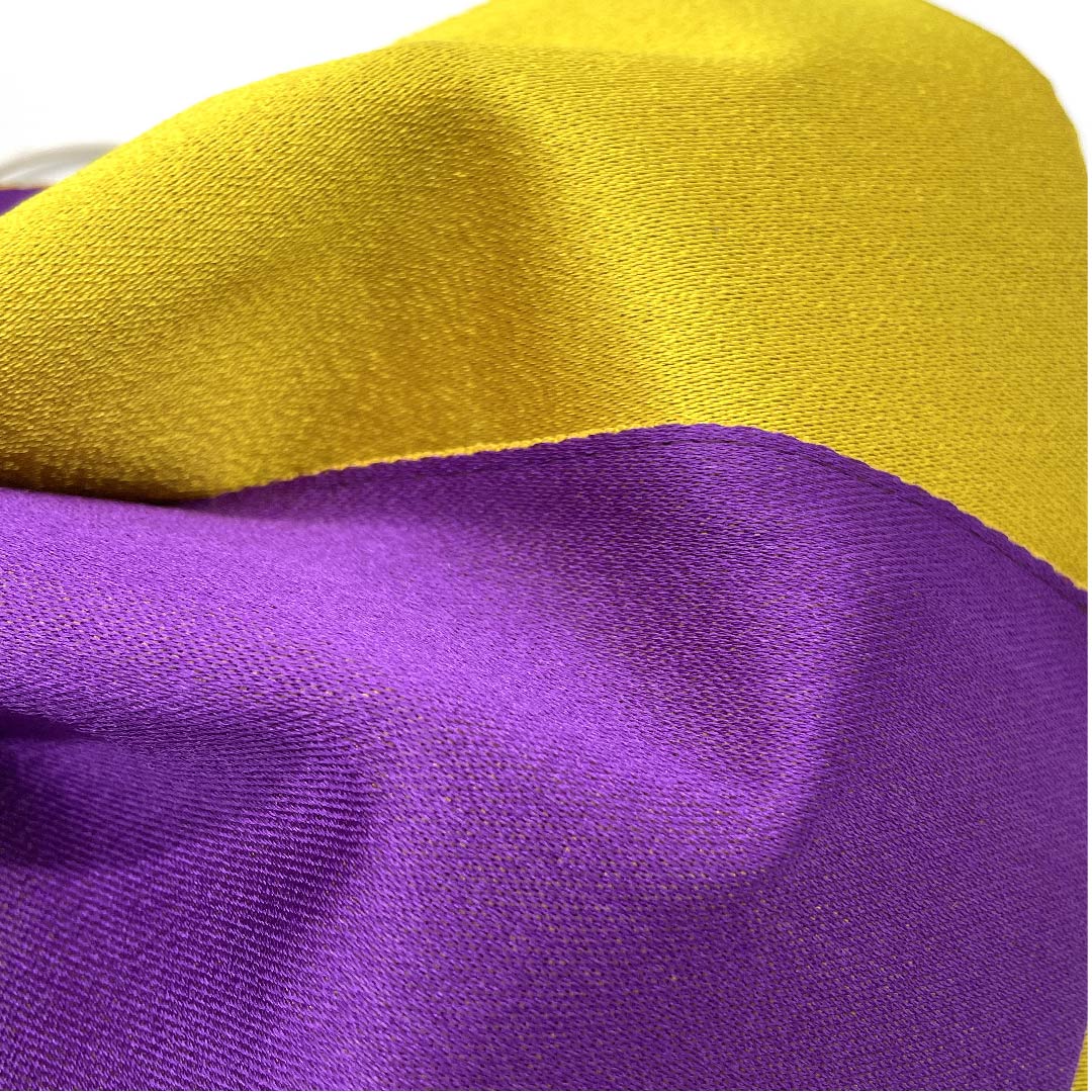 Ready-made obi, iris color, sunflower color, plain, polyester, S, purple, 1131000542920