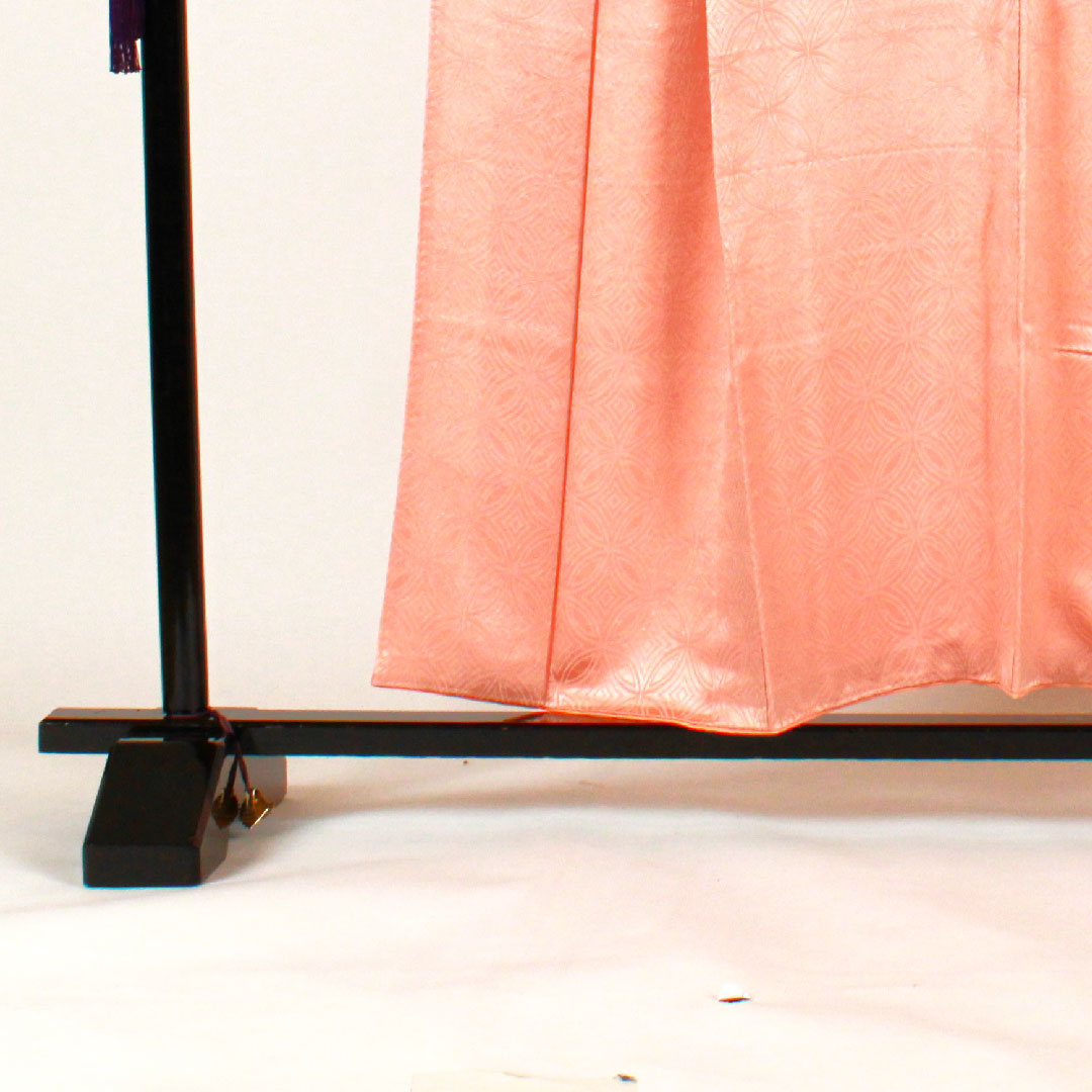 Solid color, Shippo pattern, Length 156.5cm, Sleeve length 63cm, Lined, Pure silk, S rank, Pink, 1114000332313
