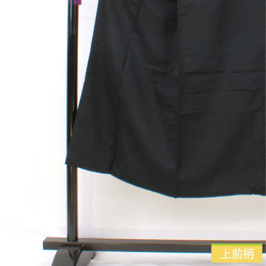 Men's silk S-rank kimono, length 140cm, sleeve length 69cm, plain tsumugi fabric, lined, navy blue, product number 1119001822418