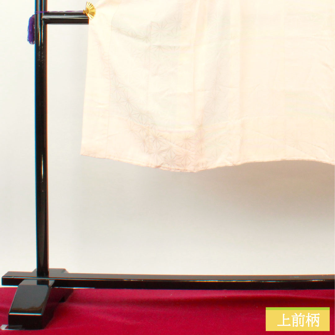 長襦袢 正絹 身丈125.5cm 裄丈64.5cm 単衣 曙色（あけぼのいろ） ぼかし染 麻の葉 Aランク ピンク系 1129000703313