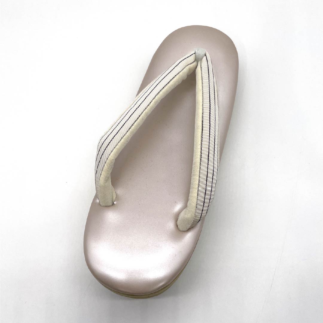 (Like New) Seinosuke Zori Sandals, Synthetic Leather, New Condition, Casual, Striped, EVA, Length 23cm, Size M, Pink, Item Number 1122001391313