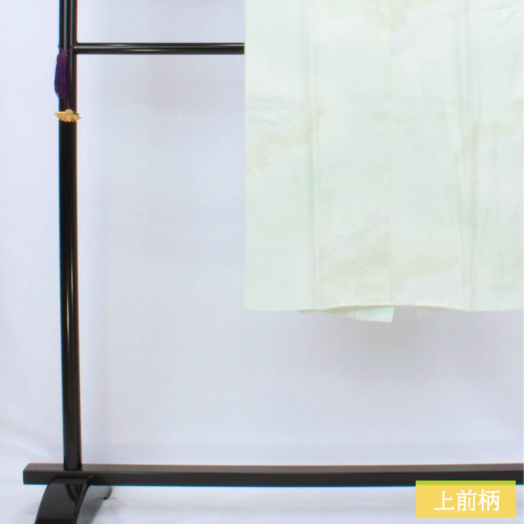 長襦袢 正絹 Sランク 身丈116cm 裄丈61cm 袷 ぼかし染 吉祥文様 半衿付き 緑系 1129000762119