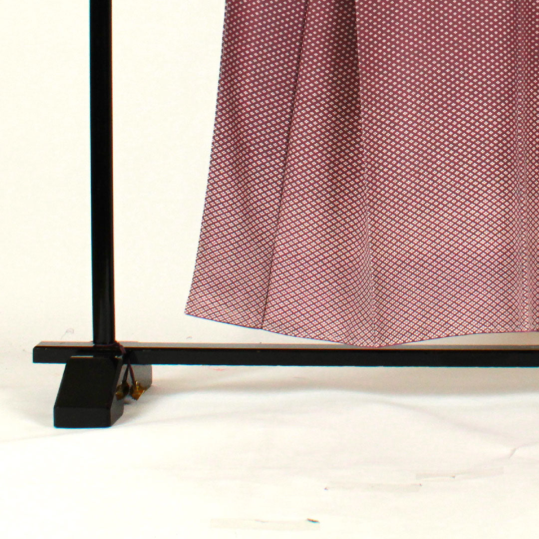 Komon, Length 155cm, Sleeve length 64cm, Awase, Four diamonds, Pure silk, S rank, Purple, 1115001522320