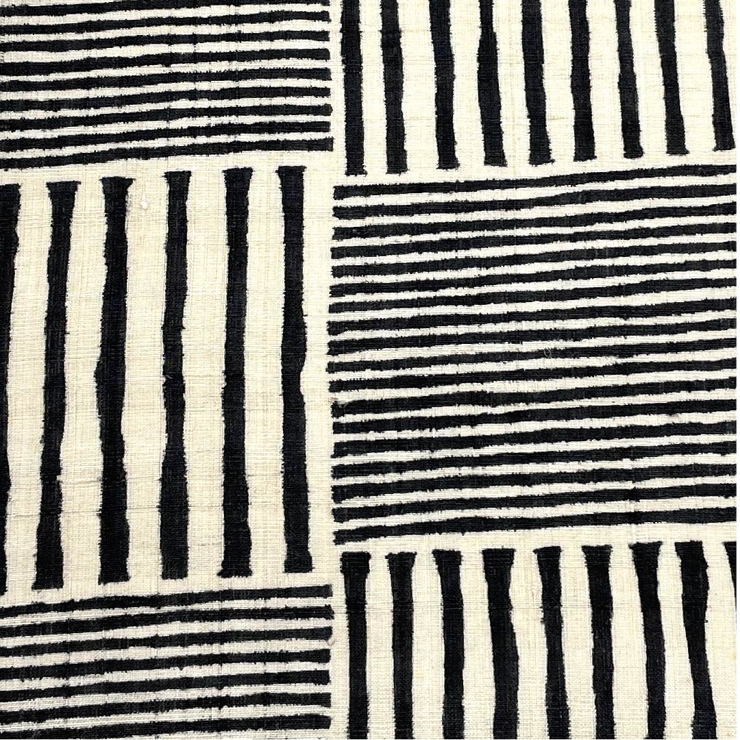 Fukuro Obi (sash) in off-white (kinari-iro) with checkered pattern and monotone pattern, obi length 446cm, pure silk, A rank, six-pass, casual, beige, 1123009223325