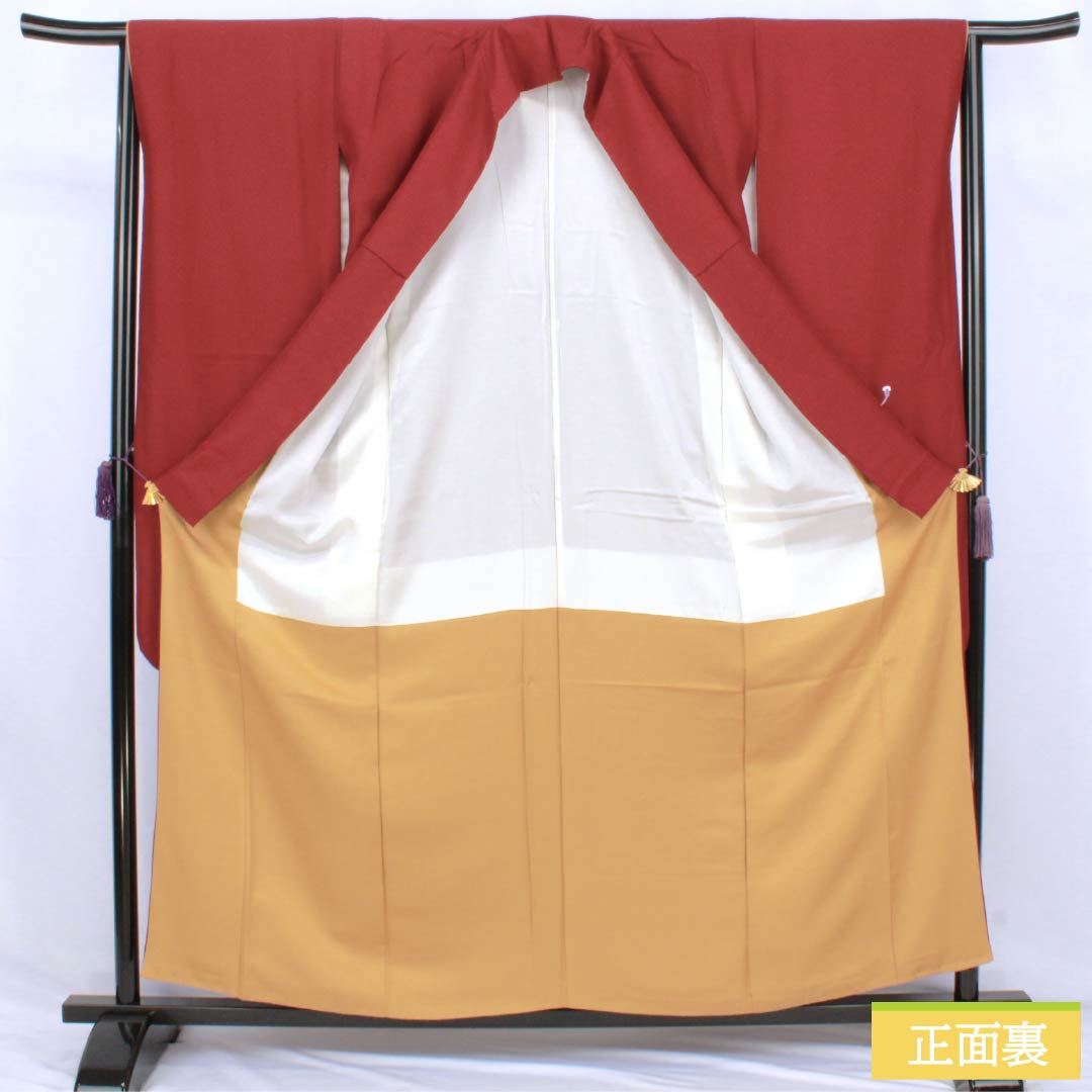 Furisode Pure Silk S Rank Length 157cm (4ft 9in) Sleeve-to-sleeve 64cm (2ft 1in) Lined Dark Red (Enji-iro) Suzhou Embroidery Temari Red color scheme 1113002802312