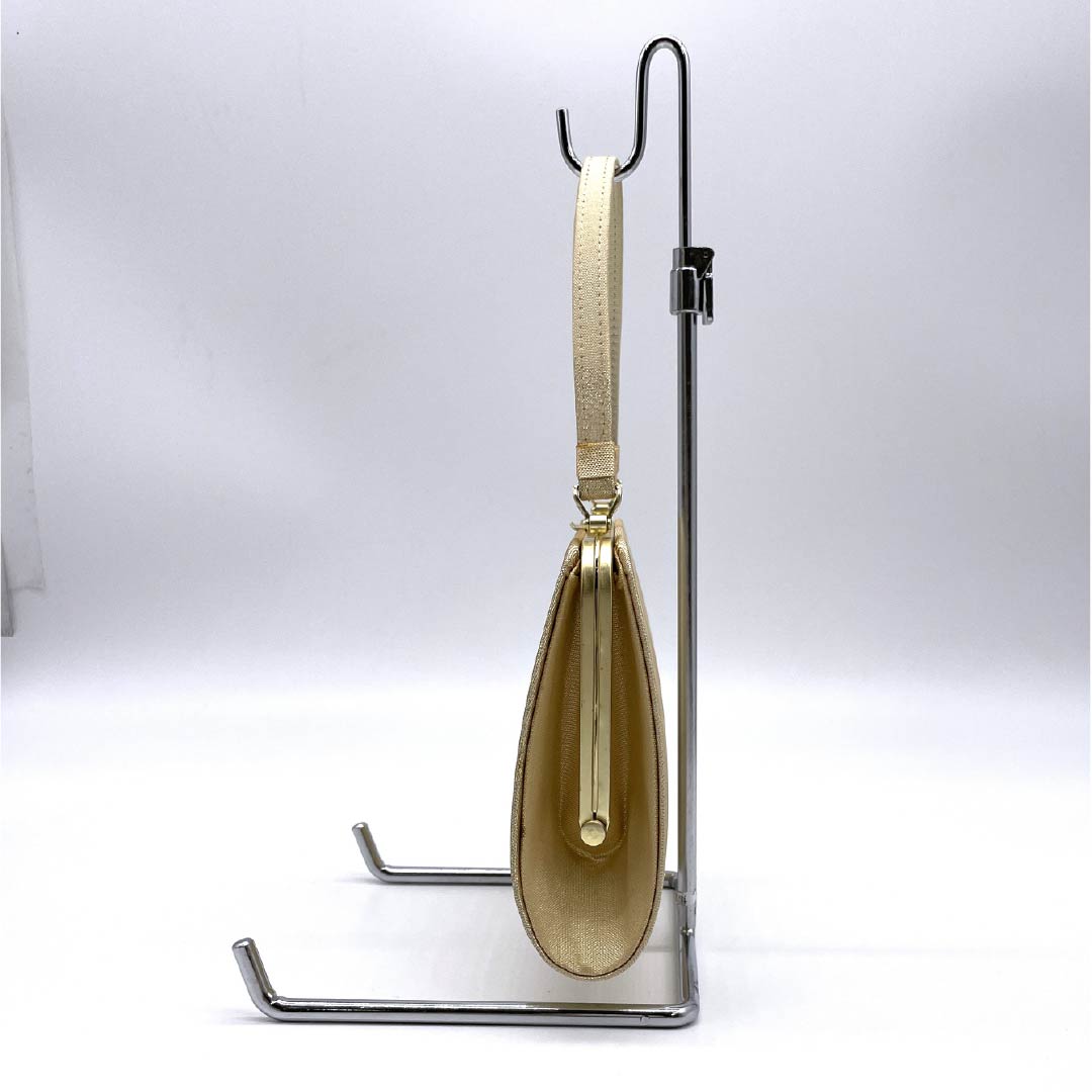 （新古品）草履バックセット フォーマル 金色（きんいろ） 未使用品 古典柄 花柄 Lサイズ 金系 Aランク 1133000193421