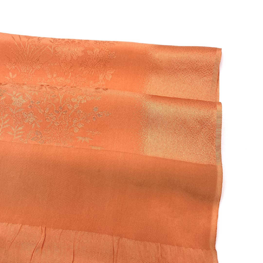 Obiage Silk S Rank Semi-formal樺桜色 (kabazakurairo) Floral Length approx. 168cm Width approx. 28.5cm Orange system 1136004542926