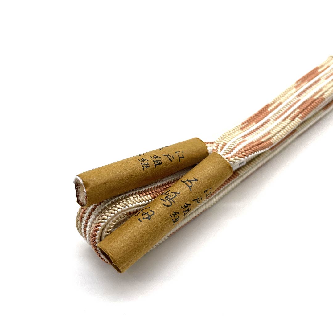 (New old stock) Obi-jime (belt fastener) Pure silk, quarter-length cord, gradation, Goshima cord, Edo-kumihimo, new old stock, length approx. 162cm, width approx. 1.5cm, casual, S rank, gradation style, 1135001932999