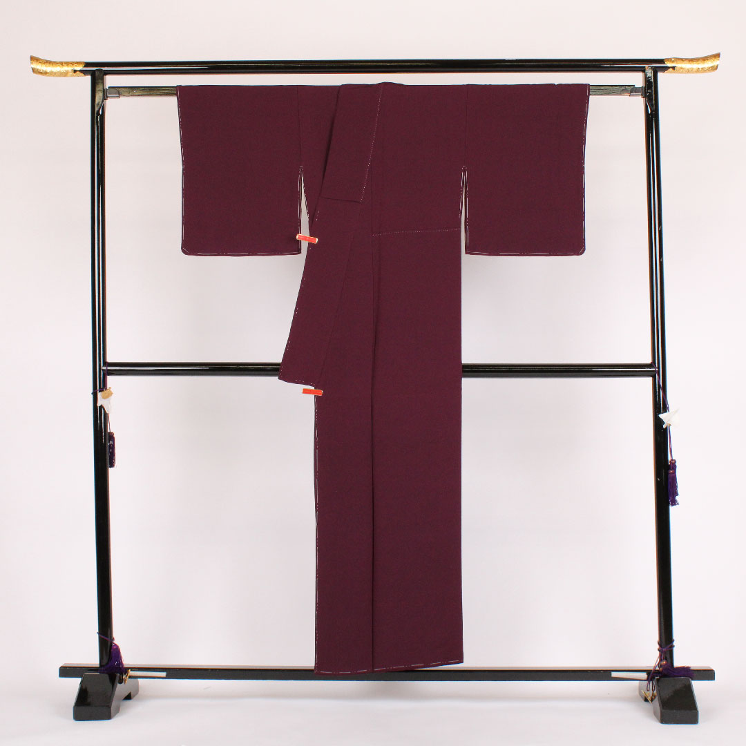 Plain color, Length 153.5cm, Sleeve length 63cm, Lined, Pure silk, A rank, Purple, 1114000033120