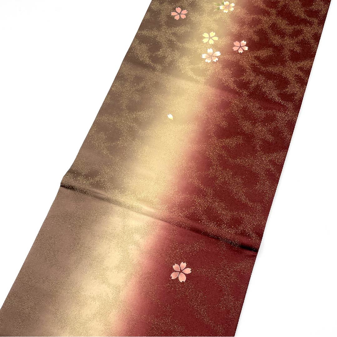 Fukuro Obi Dyed Obi Cherry Blossom Arai Yoshikaze Obi Length 468cm Pure Silk A Rank Six-way Semi-formal Gradient 1123005893499