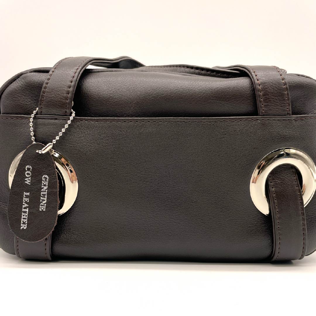 （新古品） 洋装バッグ 牛革 Aランク 新古品 牛革 ２WAY 茶系 119700011314