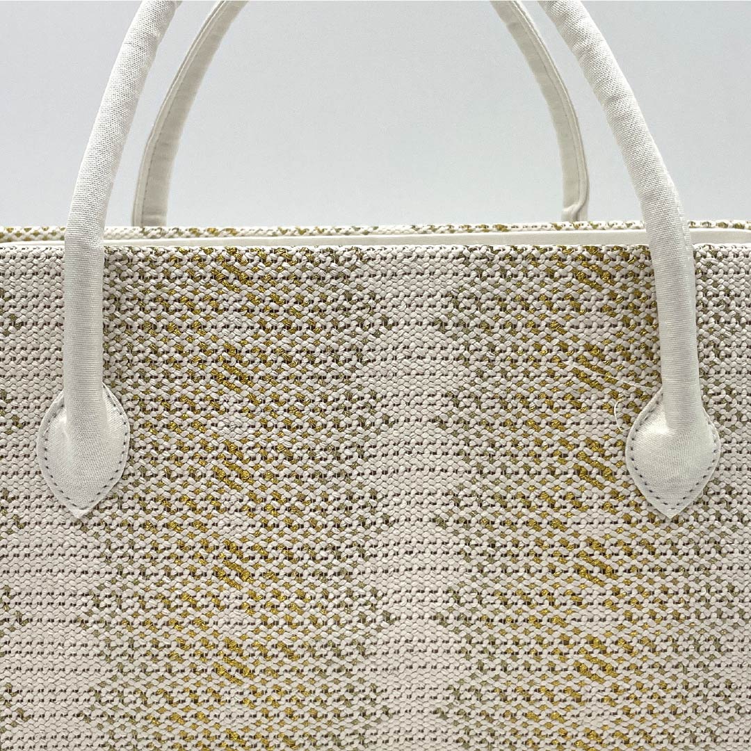 (Like New) Semi-Formal Japanese Bag, New Rank, Triaxial Weave Nishijin-ori Rikyu Bag, Gradient Pattern, 113900094199