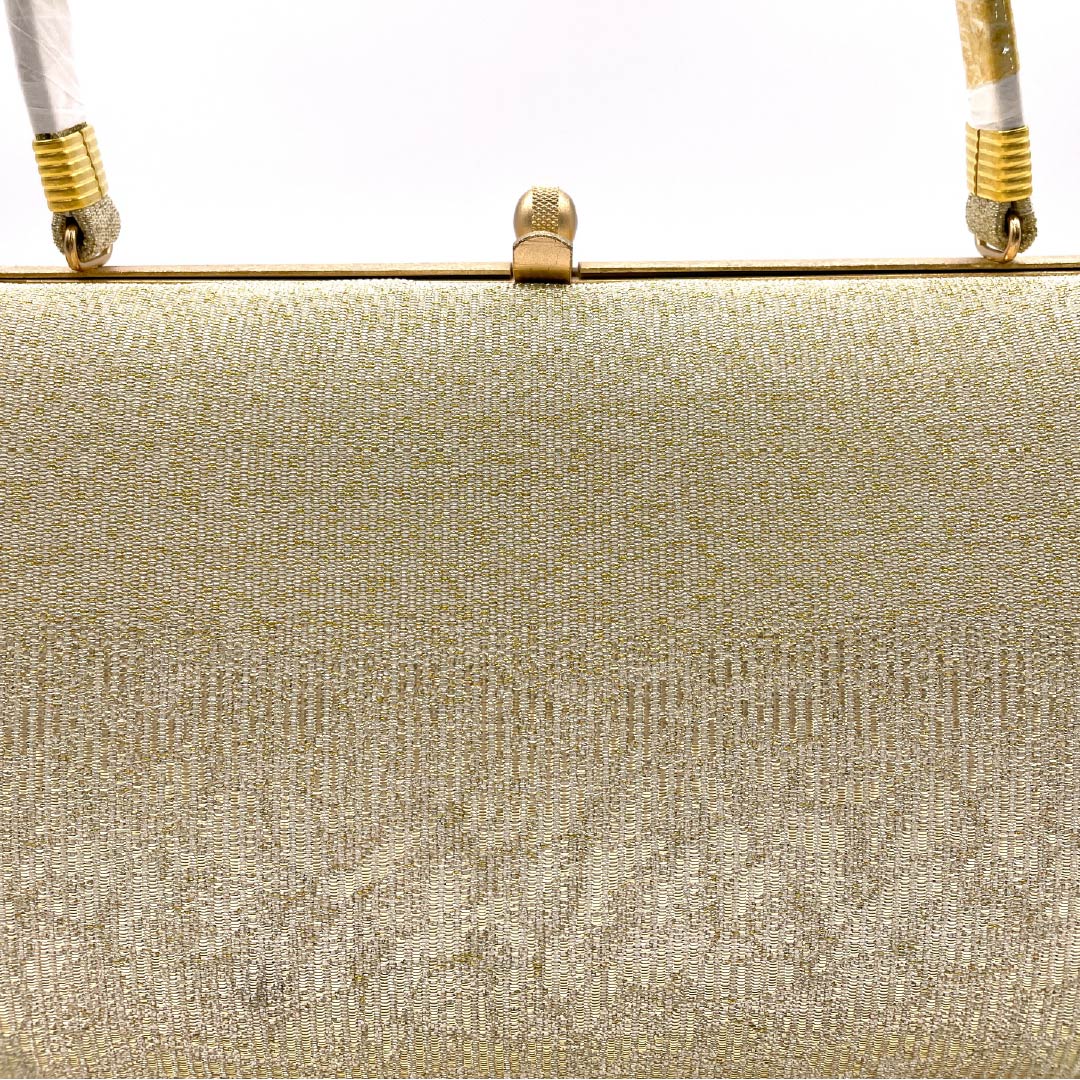 Formal Japanese style bag, gold color (kin-iro), for Tomesode, plain, gold, NEW rank, 113900042121