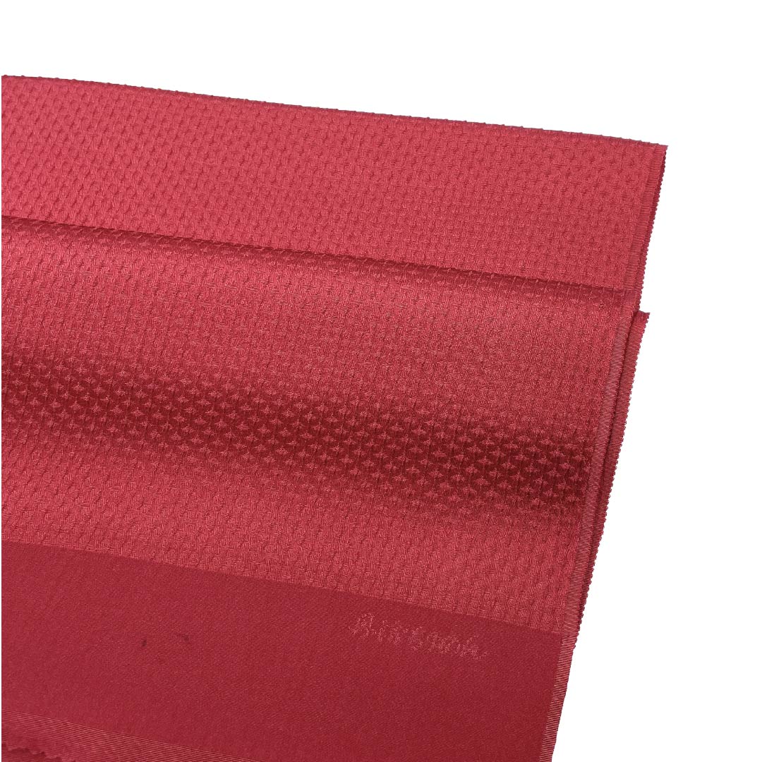 (Unused, pre-owned) Obiage silk NEW rank casual crimson red Tango chirimen Length approx. 172cm Width approx. 29cm Red tone 1136003311912