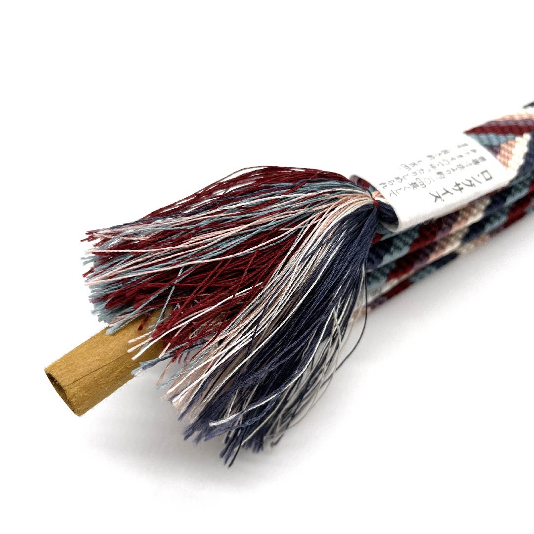 (New old stock) Obijime, pure silk, quarter-length cord, gradation, Goshima cord, Edo braid, long, length approx. 175cm, width approx. 1.5cm, casual, S rank, gradation style, 1135001352999
