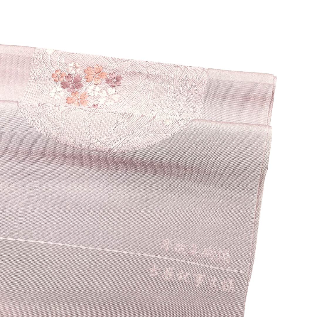 帯揚げ 正絹 Sランク セミフォーマル 白梅色（しらうめいろ） 丹後ちりめん 古典柄 長さ約168cm 幅約28cm ピンク系 1136003752913
