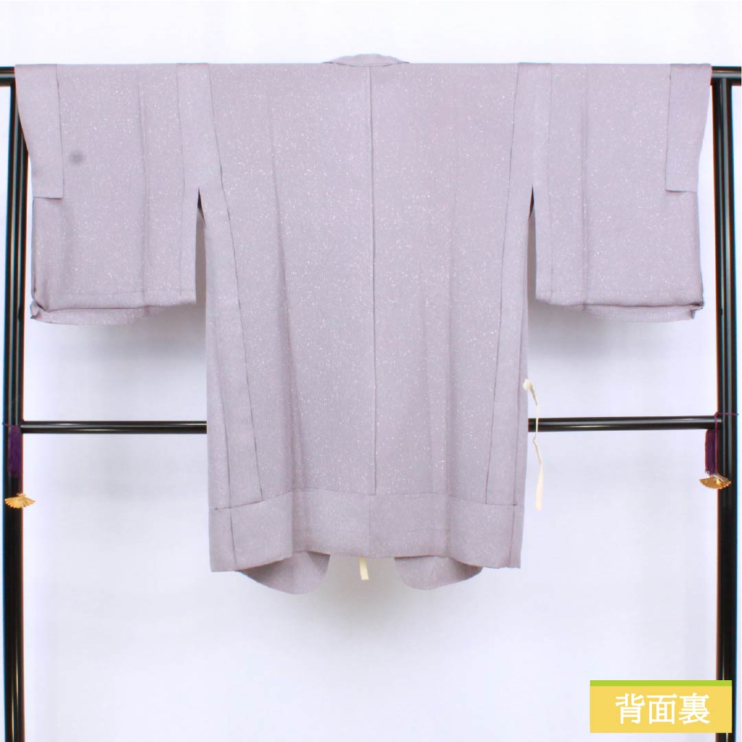 Michiyuki Coat, Pure Silk, S-Rank, Length 92.5cm, Sleeve Length 65.5cm, Light Purple (Asakikeshi Murasaki Iro), Artist's Work, Wax-Resist Dyed, Single-Layer, Purple, Item Number: 1117001402920
