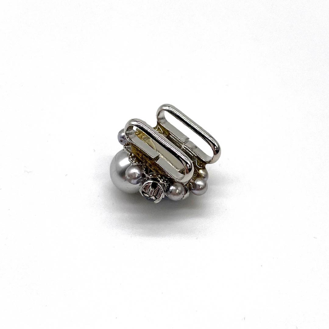 (New old stock) Obidome Other Casual Rhinestone Pearl Length approx. 2cm Width approx. 2cm S rank Blue 1137000902917