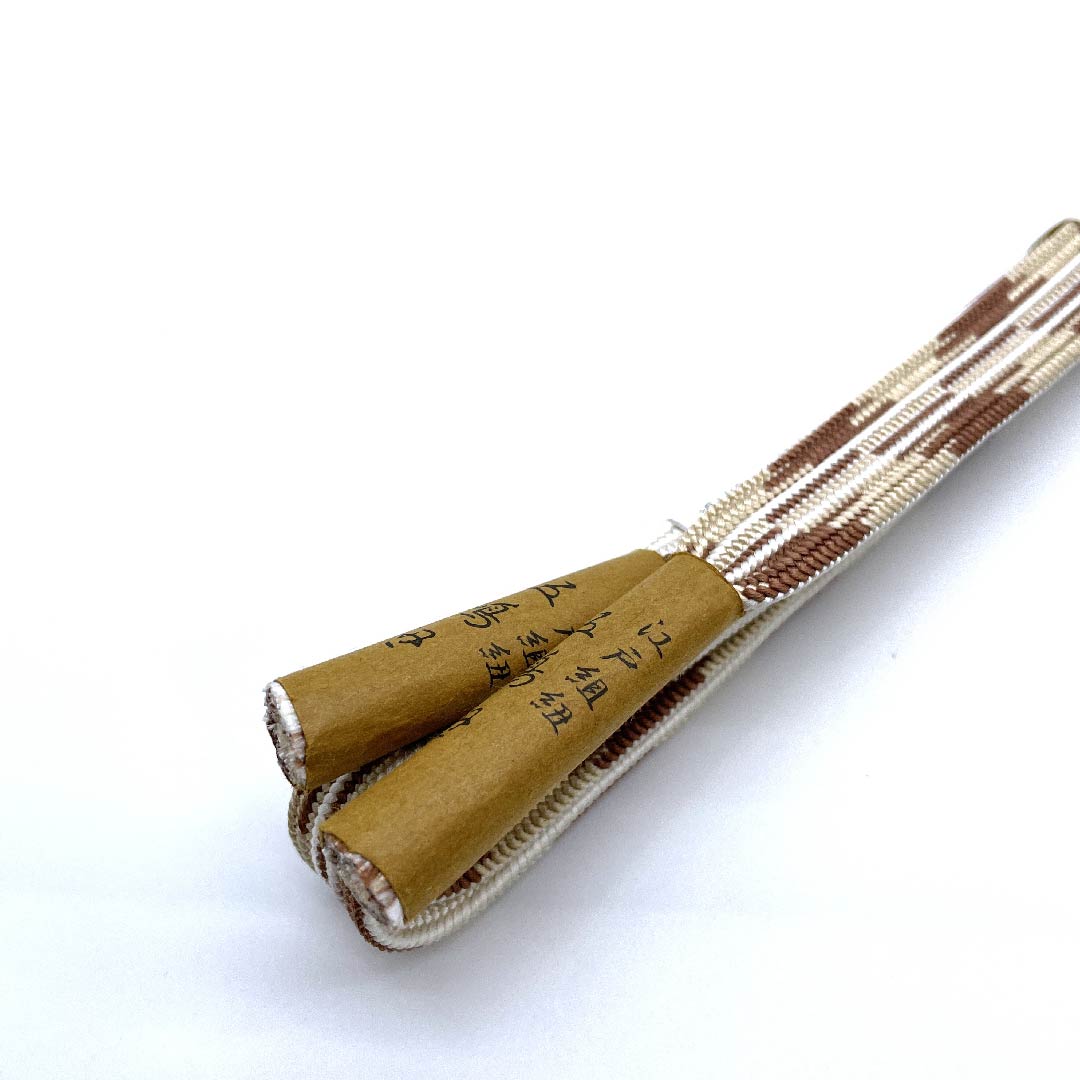 （新古品） 帯締め 正絹 四分紐 グラデーション 五嶋紐 江戸組紐 新古品 長さ約156cm 幅約1.5cm カジュアル Sランク グラデーション系 1135001922999
