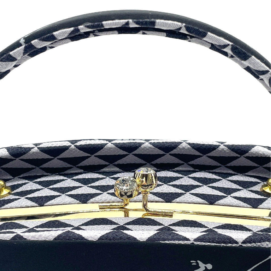 Japanese-style bag Casual NEW rank Black color (kuro-iro) Skull scale pattern Black series 113900140110