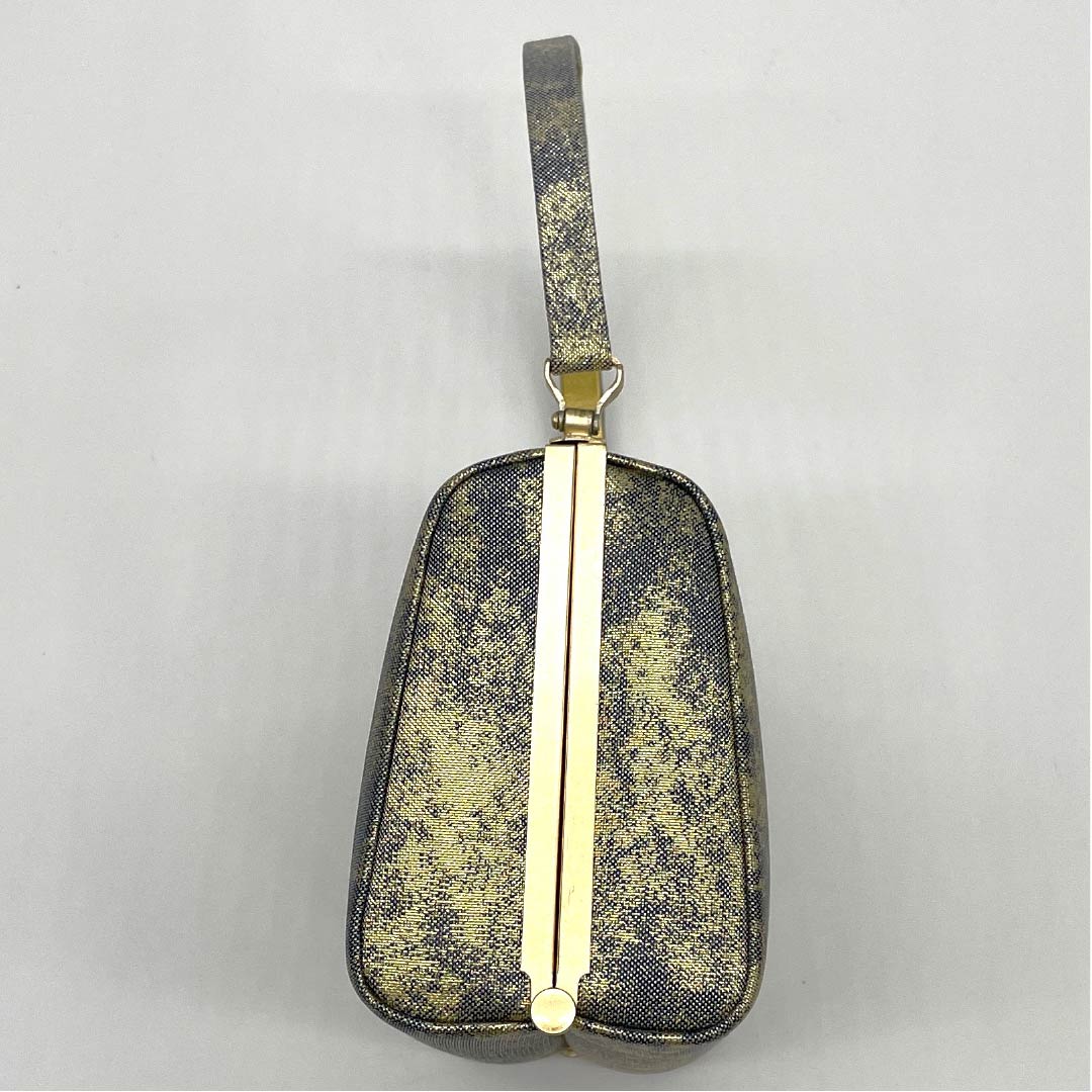 （新古品）草履バックセット フォーマル 金色（きんいろ） 未使用品 四季の花 花柄 Mサイズ 金系 Sランク 1133000172321