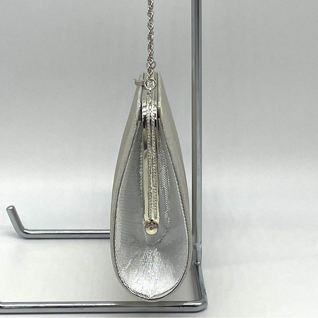 (Like New) Formal Zori and Bag Set, 2-Way, Medium, Silver, Rank B, Item Number: 1133000314322