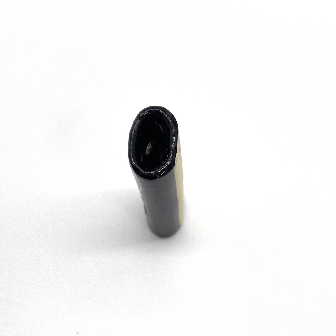 （新古品） 帯留め 陶磁器 カジュアル 黒色（くろいろ） 京焼 幾何学模様 丸三角四角 長さ約2cm 幅約5cm  Sランク 黒系 1137000612910