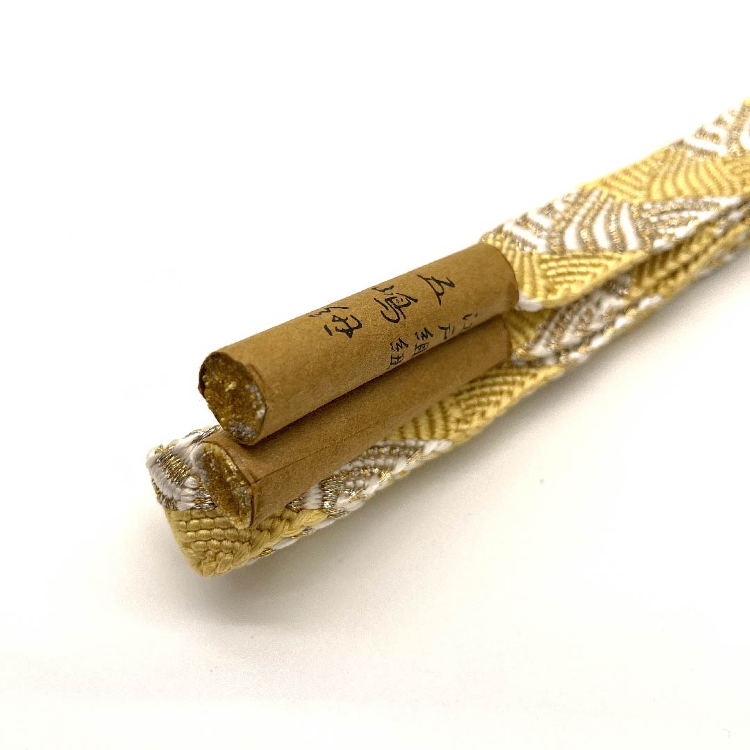 （新古品） 帯締め 正絹 四分紐 黄水仙色（きすいせんいろ） 五嶋紐 江戸組紐 金属糸使用 長さ約159cm 幅約1.5cm セミフォーマル Sランク 黄系 1135001962923