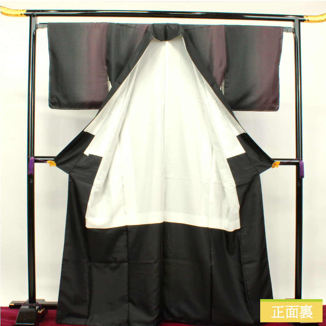 小紋 ポリエステル 身丈167.5cm 裄丈66cm 袷  HANAEMORI 洗える着物 ぼかし染 しつけ糸付き 未使用品  Sランク グラデーション系 1115003932599