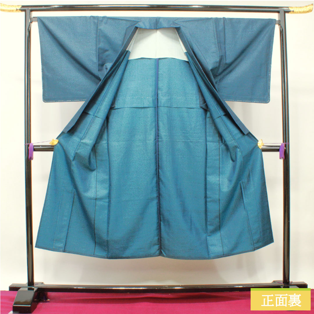 Men's wool, length 142cm, sleeve length 68.5cm, hexagonal pattern, basting thread included, unused, S rank, single layer, navy blue, 1119000762418