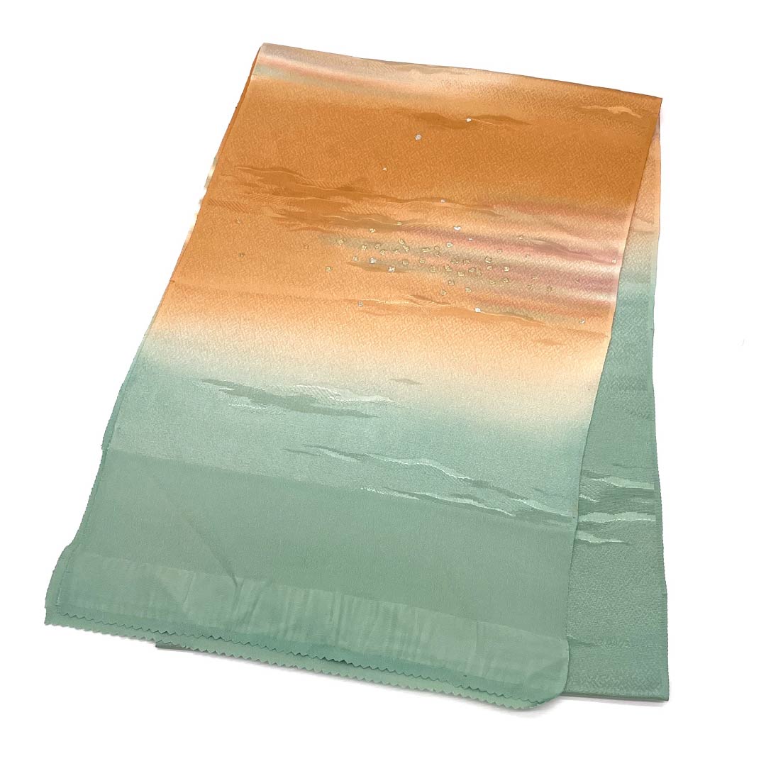 Obiage Silk S-Rank Semi-formal Uraha-iro and Anzu-iro Haze Gradation Length approx. 181cm Width approx. 29cm Gradation type 1136002842999
