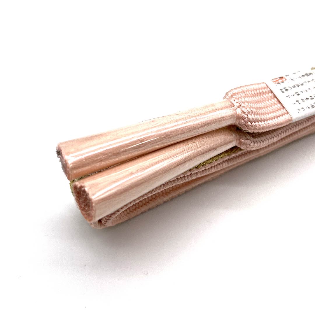 （新古品） 帯締め 正絹 四分紐 曙色（あけぼのいろ） 特選金銀糸 金属糸使用 新古品 長さ約165cm 幅約1.5cm セミフォーマル Sランク 橙系 1135001162926