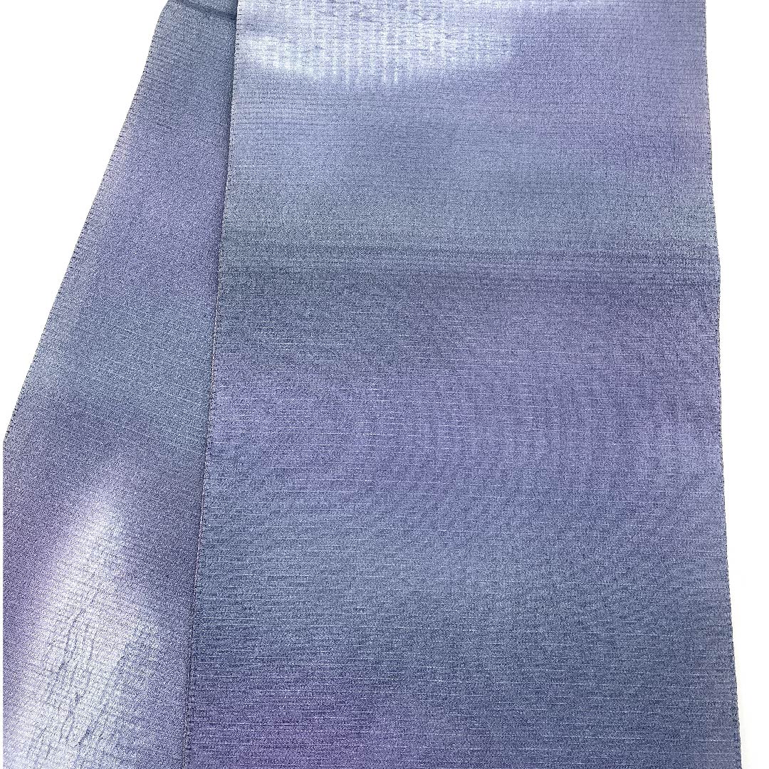 袋帯 江戸納戸色（えどなんどいろ） ぼかし 帯丈428cm 正絹 Aランク ポイント柄 カジュアル グラデーション系 1123007233399
