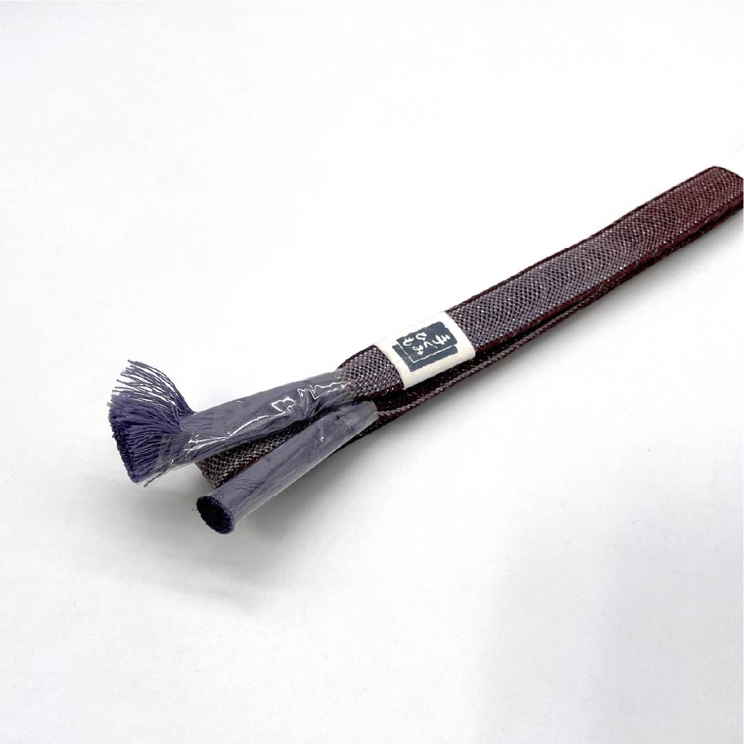 (New) Obiage sash, genuine silk, NEW rank, murasakinezuiro (purplish gray) and futarishizukai-iro (purple), for unlined kimonos and summer use, length approx. 160cm, width approx. 1.6cm, casual, purple system, 1135005751320