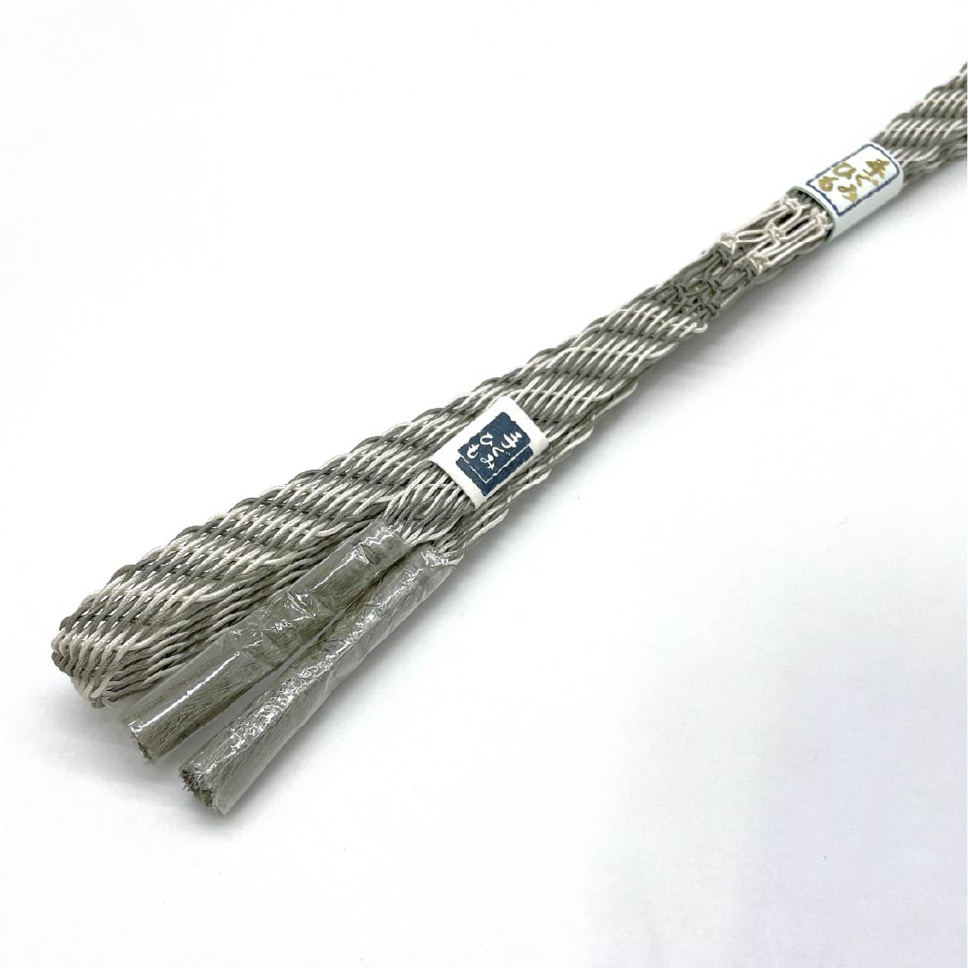(Brand New) Pure Silk Obi-jime (Sash Band) in Keshizumi Nezumi (Ebony Gray) for Single-Layer Kimono (Summer Wear), Approximately 168cm Long, 1.4cm Wide, Casual Gray, Product Number: 1135005601322