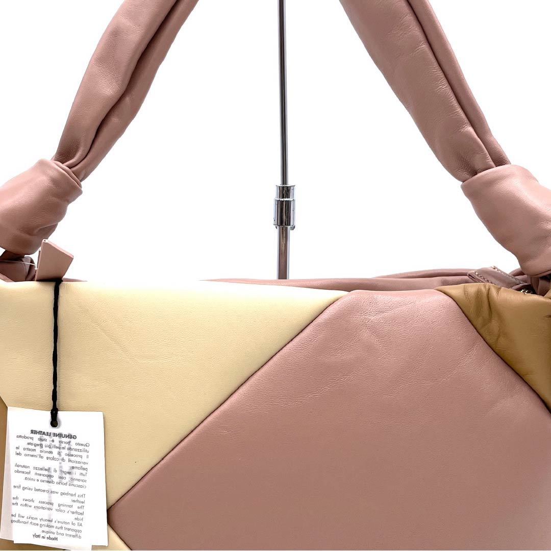 （新古品） 洋装バッグ 牛革 Aランク 新古品 牛革 ワンショルダー ピンク系 119700032313