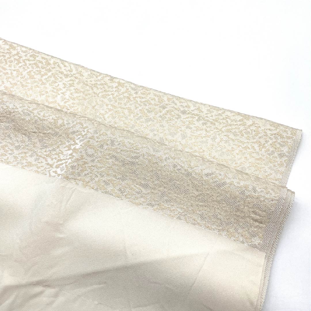 帯揚げ 正絹 Sランク フォーマル 生成り色（きなりいろ） 抽象模様 留袖用 長さ約169cm 幅約31cm 白系 1136004632911