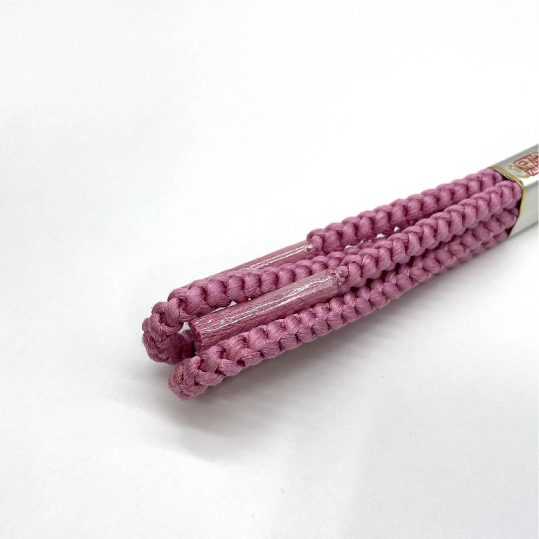 (Like New) Silk Obi-jime (Sash Band) - S-Rank, Mukuge-iro (Mukuge-iro) Color, Round Braid, Approx. 160cm Long, Approx. 0.8cm Wide, Casual, Pink, Item Number: 1135005312313