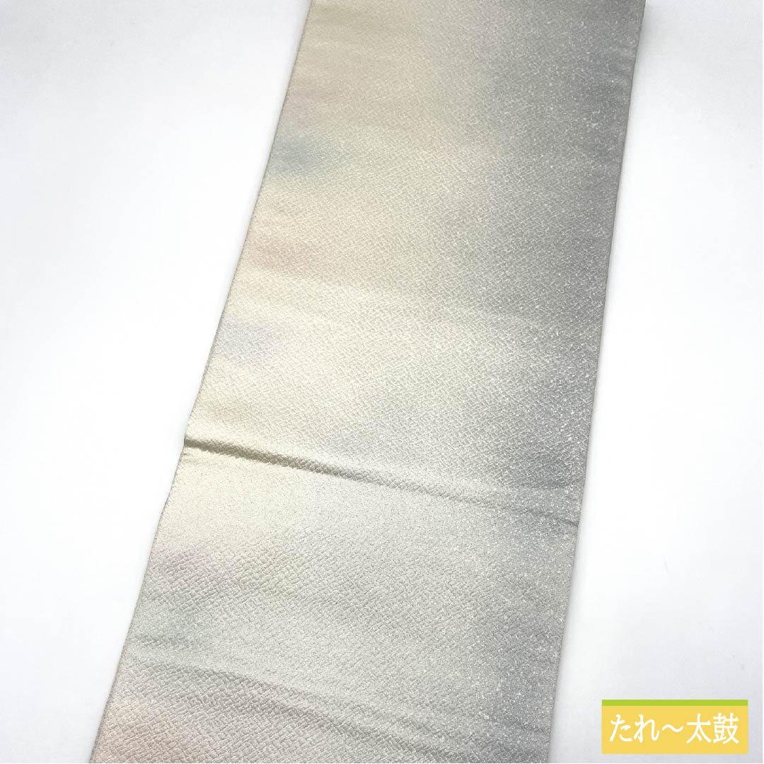 A-Rank Pure Silk Obi with Gold Accents, Tsujigahana and Layered Diamond Patterns, 426cm Long, Semi-Formal, Gradient Design, Item Number: 1123015193399