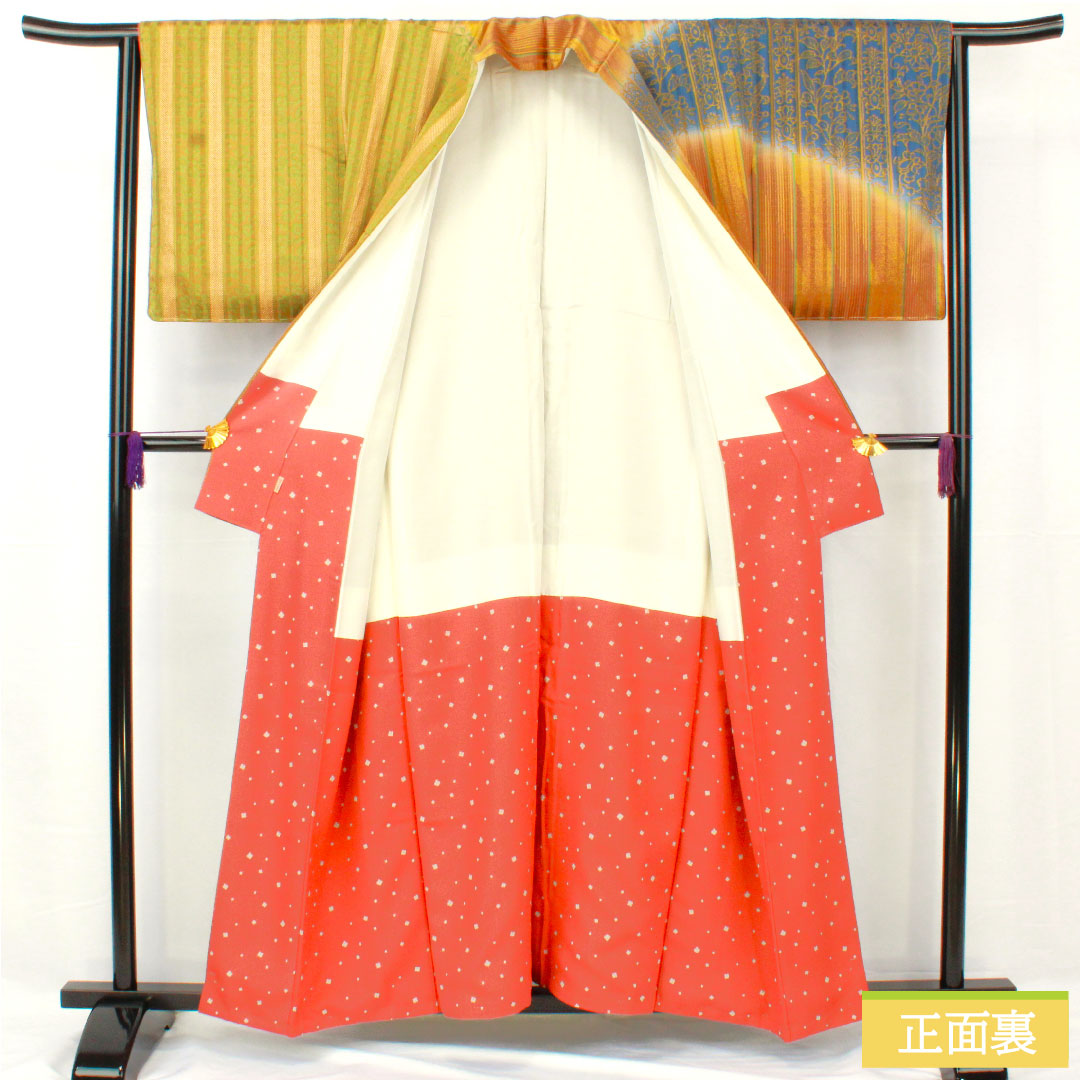 Homongi, pure silk, lined, length 157.5cm, sleeve length 63.5cm, abstract pattern, Tokyo Masuiwaya, basting thread included, unused, S rank, gradient, 1112005072399