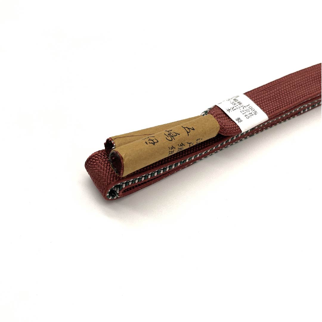 (New old stock) Obi-jime (belt fastener) Pure silk quarter-length cord Reddish brown Goshima cord Edo braid New old stock Length approx. 162cm Width approx. 1.7cm Casual S rank Brown 1135002932314