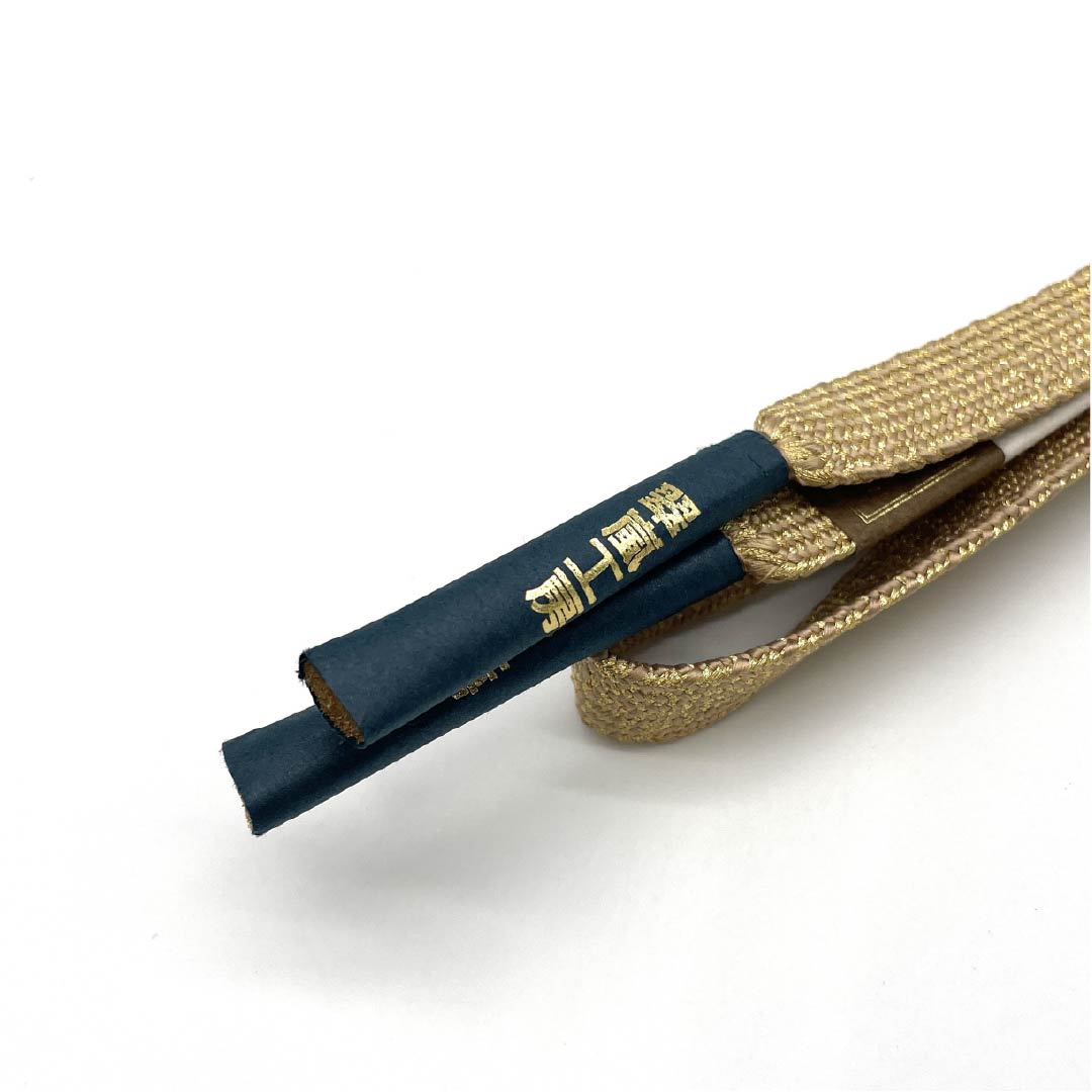 (New old stock) Obi-jime (belt fastener) made of pure silk, quarter-length cord, gold color, hand-woven cord, Suiran Kobo, for Tomesode, length approx. 162.5cm, width approx. 1.5cm, formal, new rank, gold color, 1135003431321