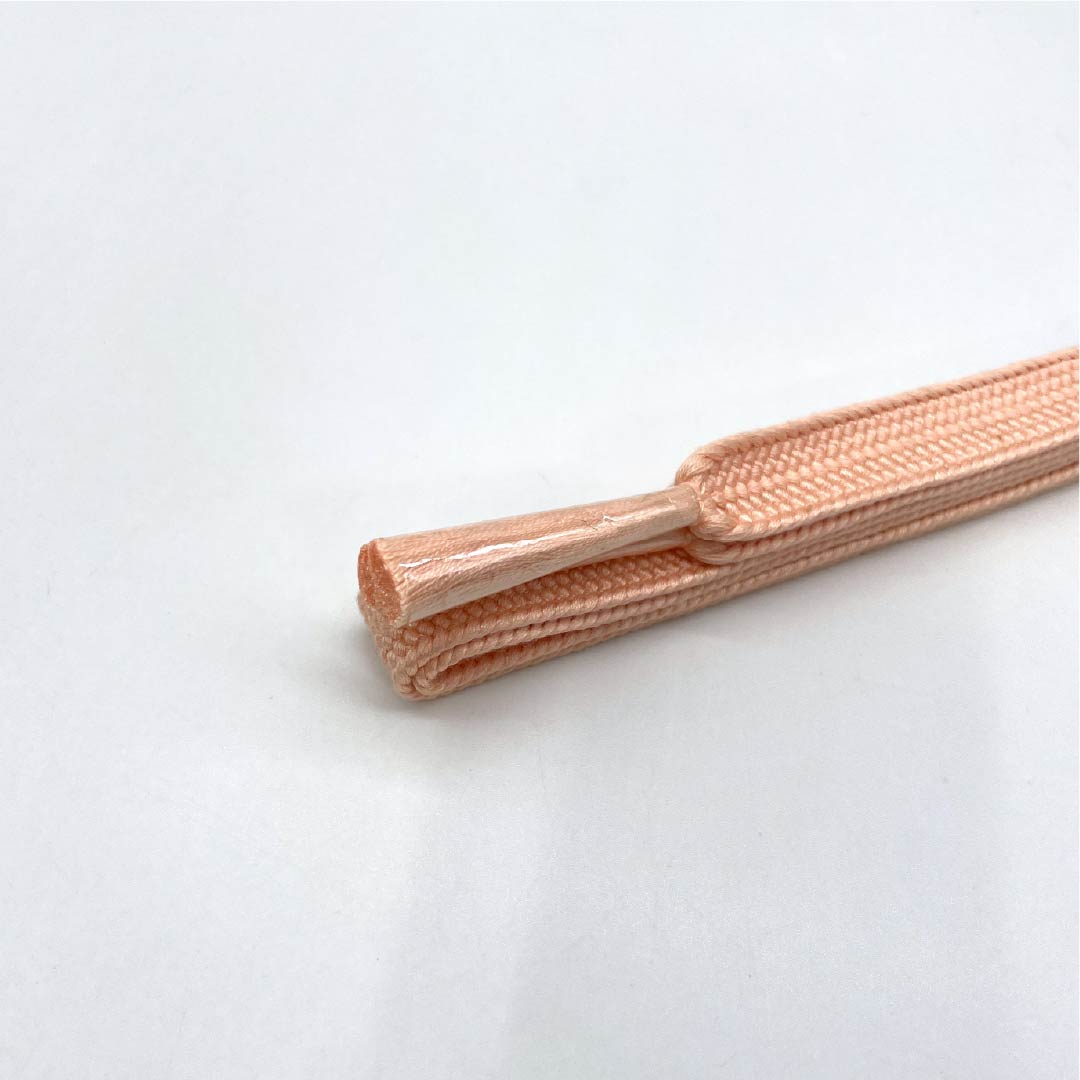(新古品)帯締め 正絹 Sランク 乙女色（おとめいろ） 薄赤色（うすあかいろ） 長さ約162cm 幅約1.6cm カジュアル 橙系 1135005332326