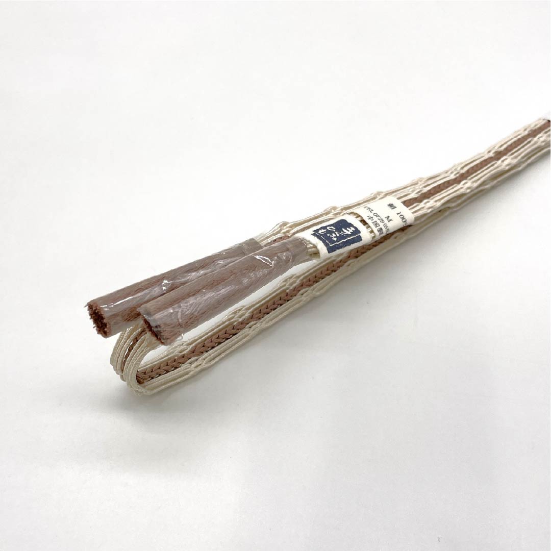 (新品)帯締め 正絹 NEWランク  嵯峨鼠色（さがねずいろ） 単衣用 夏用  長さ約164cm 幅約1.4cm カジュアル 茶系 1135005621314