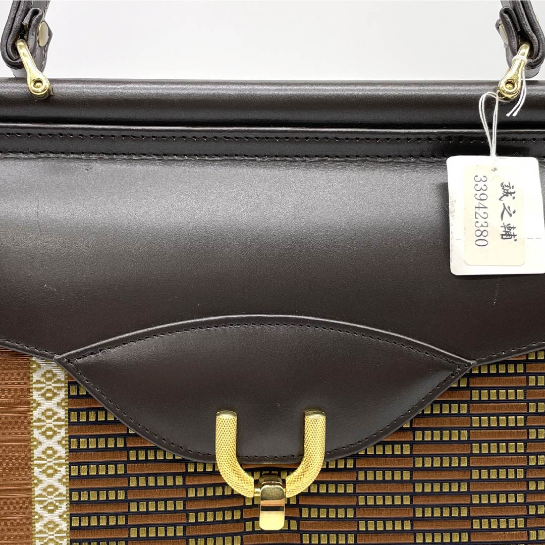 (Like New) Casual Japanese Bag, New Rank, Hakata Ori, Seinosuke, Brown, 113900112114
