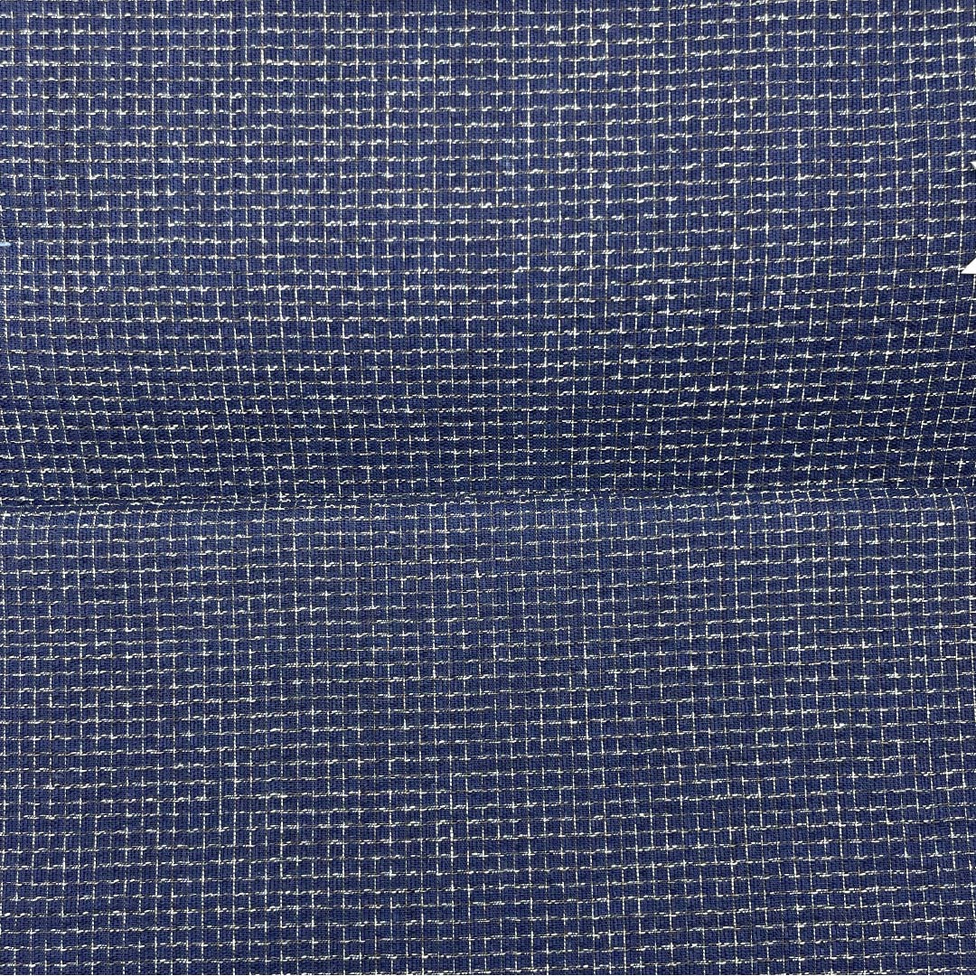 Yukata cloth, cotton, Awa Shijira, important intangible cultural property, genuine indigo dye, brown (kachiiro), S rank, navy blue, 1130000882918