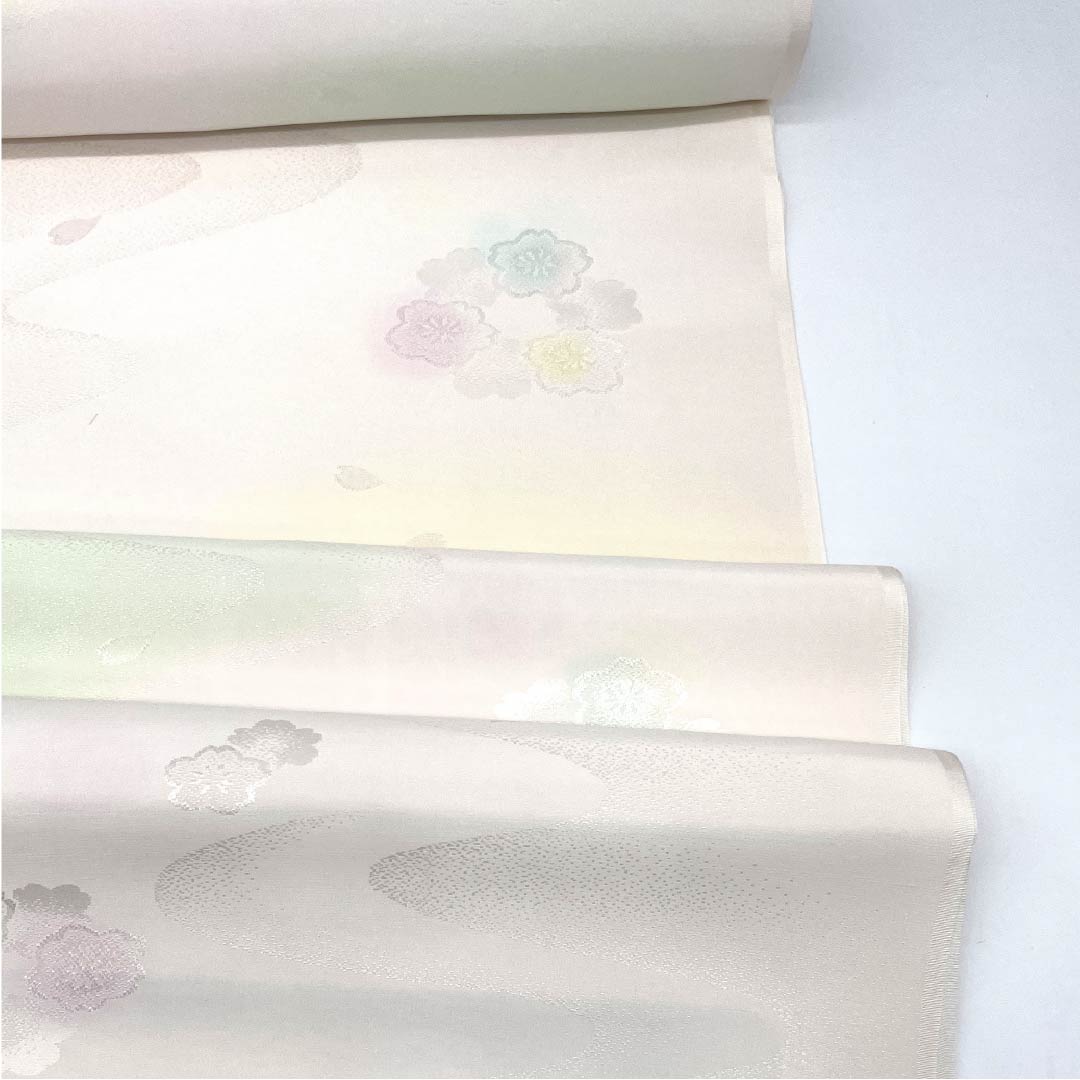 Fabric Roll Nagajuban Silk NEW Rank Created Kyoto-style Gradation Cherry Blossom Gradation Dyeing 1130001271999