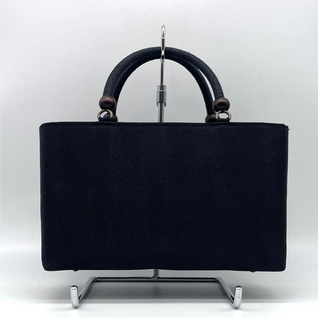 (Like New) Casual Japanese Bag, New Rank, Nishijin-ori Rikyu Bag, Black, 113900088110