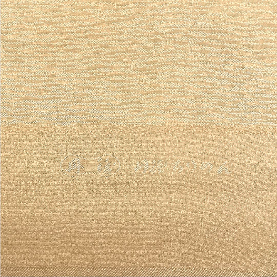 帯揚げ 正絹 フォーマル 肌色（はだいろ） 丹後ちりめん 雪輪 古典柄 長さ約172cm 幅約29cm Sランク 橙系 1136000292926